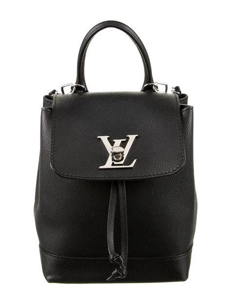 louis vuitton lockme mini backpack in black